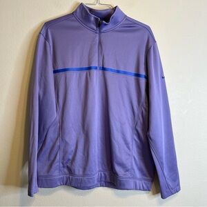 Nike Golf Tour Performance Therma-Fit Men's 1/4 Zip Pullover Sweatshirt Purple L
